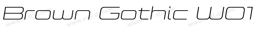Brown Gothic W01 Ext字体转换